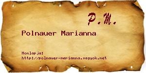 Polnauer Marianna névjegykártya